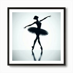 Ballerina Silhouette Art Print