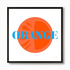 Orange Art Print