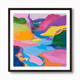 Colourful Abstract Pribaikalsky National Park Siberia 1 Art Print