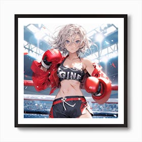 Boxing Girl 1 Art Print