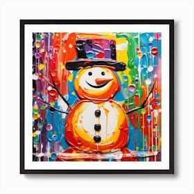 Snowman 3 Art Print