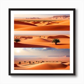 Sahara Desert Landscape Art Print