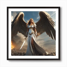 Battlefield Angel II Art Print
