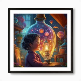 Child In A Jar Art Print