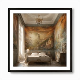 Dreamy Bedroom Art Print