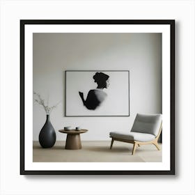 Silhouette Of A Woman 2 Art Print