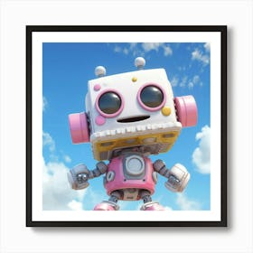 Cute Robot 1 Art Print