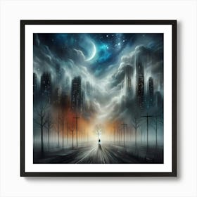 Dark City 1 Art Print