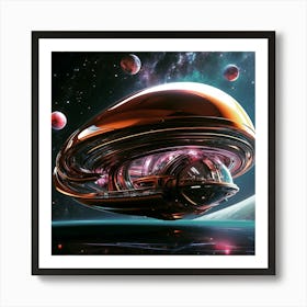 Alien Cruiser Art Print