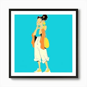 Person, Person, Person, Person, Person Art Print