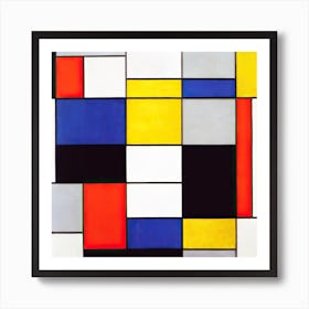 Composition A, Piet Mondrian Art Print