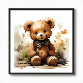 Gentle Giant Bear In Harmony Art Print