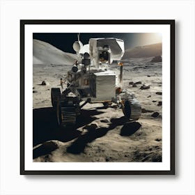 Rover On The Moon 1 Art Print