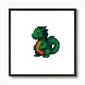 Pixel Dragon Art Print