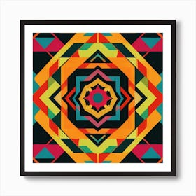 Abstract Geometric Pattern Art Print