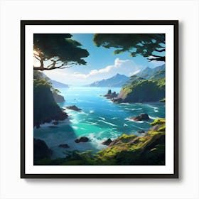 Rakiura National Park New Zealand Art Print