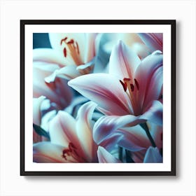 Pink Lilies Art Print