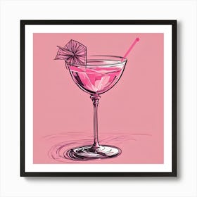 Pink Martini Art Print