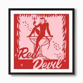 Red Devil - Vintage Cocktail Art Print