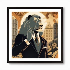 Lion Of Manhattan Art Print