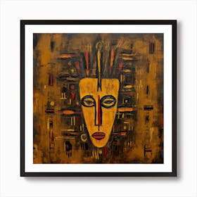 African Mask 7 Art Print