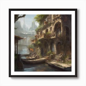 Fantasy City 78 Art Print