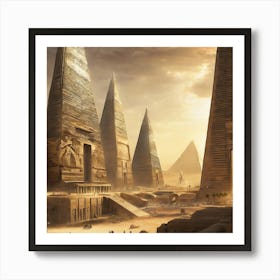 Egyptian City Art Print