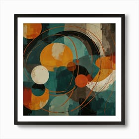 Abstract Circles 44 Art Print