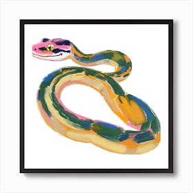 Ball Python Snake 02 Art Print