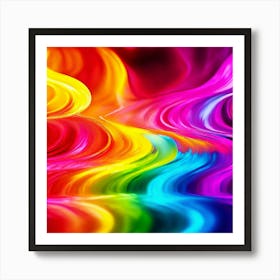 Color Brightness Vibrant Electric Power Gradient Vivid Intense Dynamic Radiant Glowing En (23) Art Print