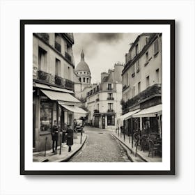 Paris Street Scene 2 Art Print