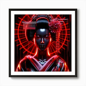 Japan Geisha Visual 60 Art Print