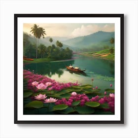 Kerala Landscape 2 Art Print