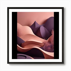 Abstract Landscape 3 Art Print