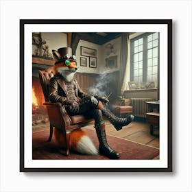 Steampunk Fox Art Print