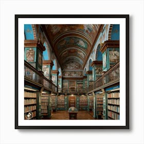 Library Of The University Of Vienna 2 Art Print