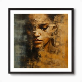 Woman'S Face Art Print