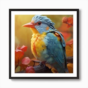 Bird In Autumn Art Print