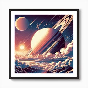 view of planets Art Print