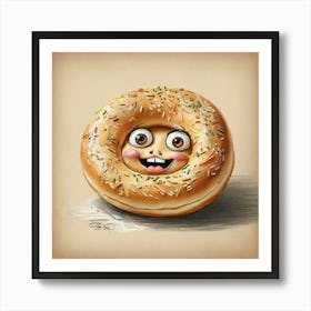 Bagel 4 Art Print