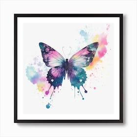 Watercolor Butterfly 2 Art Print