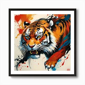 TIGER CLAW ART Art Print