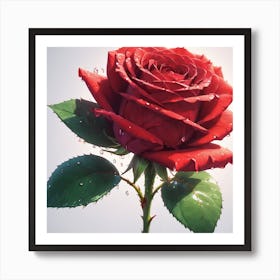 Red Rose Art Print