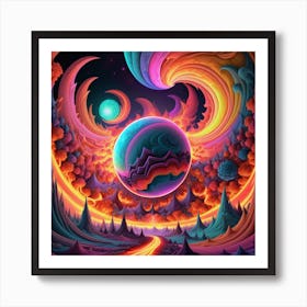 Psychedelic Art 3 Art Print