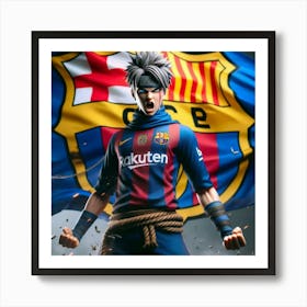 Barcelona solider canvas ❤️🖼️ Art Print