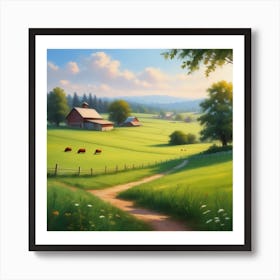 Farm Landscape 19 Art Print