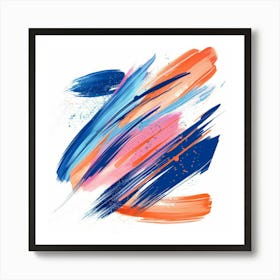 Abstract Brush Strokes 7 Art Print