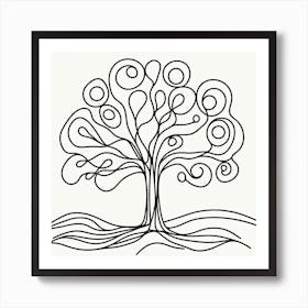 The tree of Life Picasso style 2 Art Print