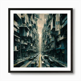 Futuristic City 11 Art Print