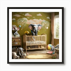 Please Create A Realistic Image Of A Nursery Fille (10) Art Print